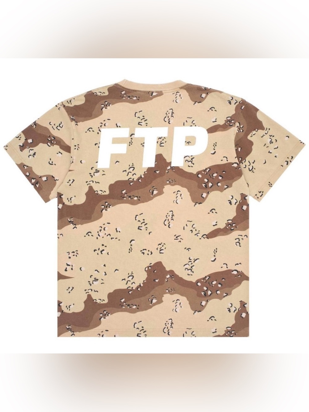 FTP Logo Desert Camo Tee Mens Size Large Brand New